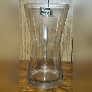 Venezia hand blown glass vase